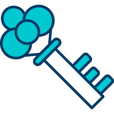 Anahtar. Web simgesi basit illüstrasyon 