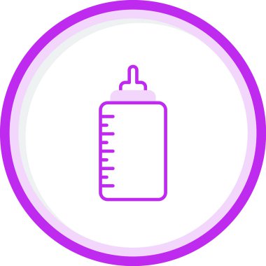 bebek şişe simgesi, vektör illüstrasyonu