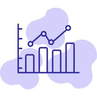 bar çizelgesi simgesi, vektör illüstrasyonu 
