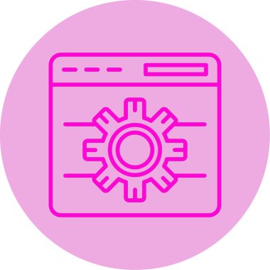 Tarayıcı Notu web simgesi, vektör illüstrasyonu