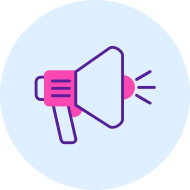 megafon web simgesi, vektör çizim 