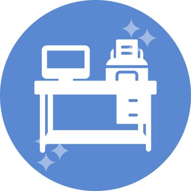 işyeri web simgesi vektör illüstrasyonu