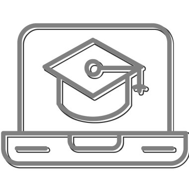 Eğitimin vektör illüstrasyonu modern simge 