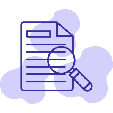 Yazılı kayıtlar ve büyüteçle filoloji kavramı, düz stil vektör illüstrasyonu