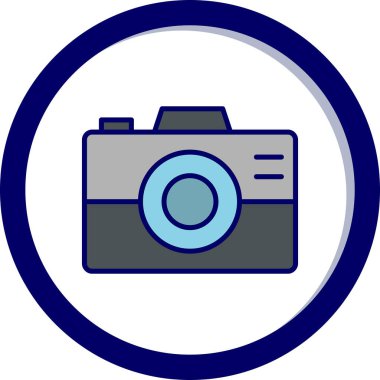 kamera simgesi vektör illüstrasyonu 