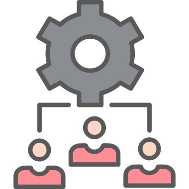 Bir grup insanın vektör çizimi, Takım Yönetimi