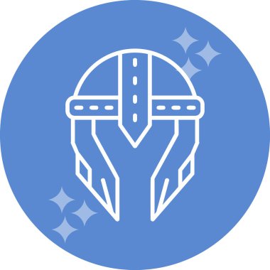 Warior Miğfer simgesi, vektör illüstrasyonu basit tasarım