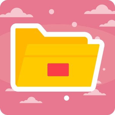 Dosya. Web simgesi basit illüstrasyon 