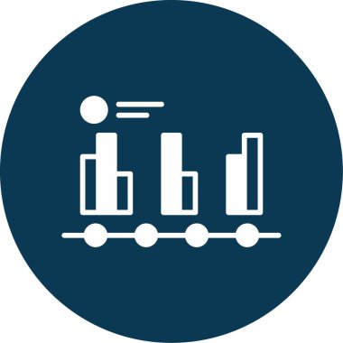 Diyagram web simgesi basit illüstrasyon 