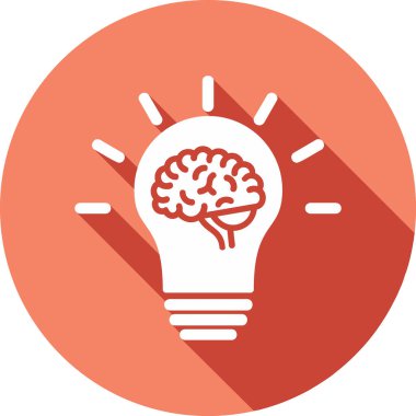 Fikir simgesinin vektör illüstrasyonu 