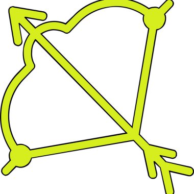 Viking yayı. Web simgesi basit tasarım