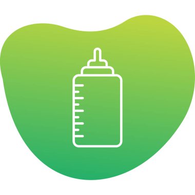 bebek şişe simgesi, vektör illüstrasyonu