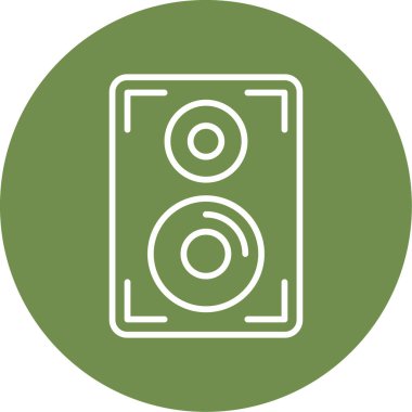 hoparlör basit vektör illüstrasyonu