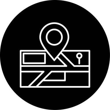 konum. Web simgesi basit illüstrasyon 