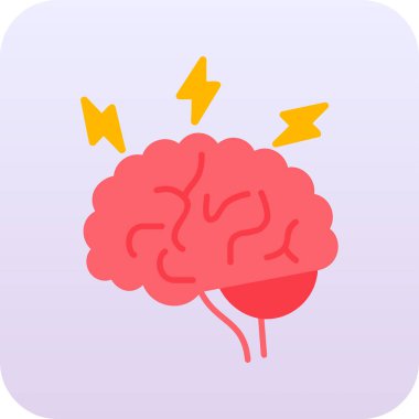 Beyin fırtınası web simgesi, vektör illüstrasyonu 