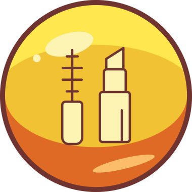 Makyaj Ağı simgesi basit illüstrasyon 