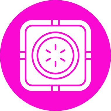 Bir güç kapatma düğmesinin web illüstrasyonu