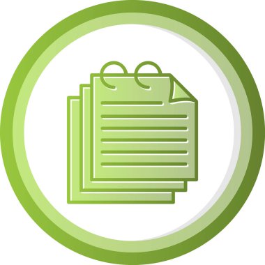 Evrak işleri. Web simgesi basit illüstrasyon 