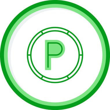 Web simgesi Otopark, illüstrasyon vektör