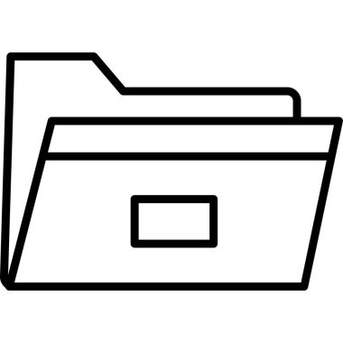 klasör web simgesi, vektör çizim