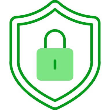 Güvenli simgenin vektör illüstrasyonu 