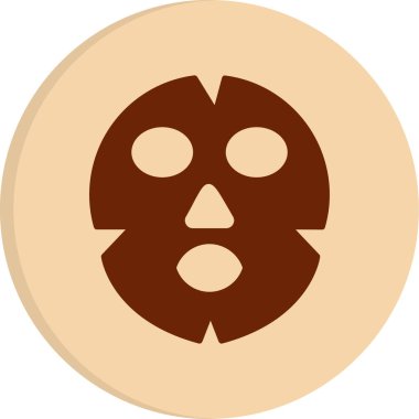 Yüz maskesi web simgesi, vektör illüstrasyonu