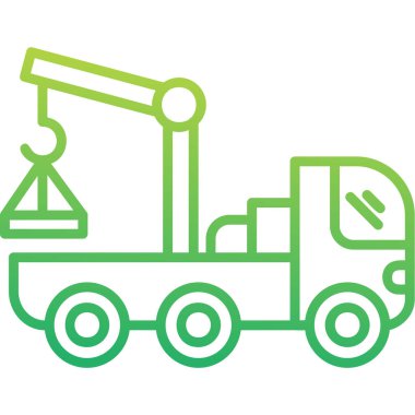 Vinç. Web simgesi basit illüstrasyon 