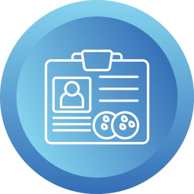 Üyelik kartı web simgesi, vektör illüstrasyonu