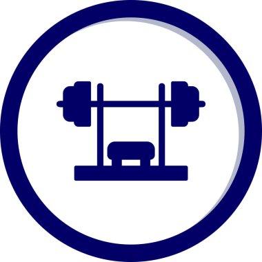 Bench Press simge vektör illüstrasyon tasarımı 