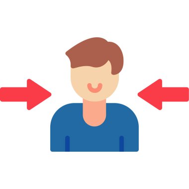 Oklu adam, vektör illüstrasyonu 