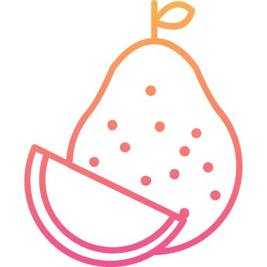  Pomelo web simgesi vektör illüstrasyonu