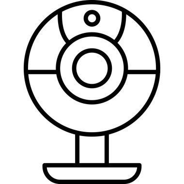 Web kamera simge vektör çizim