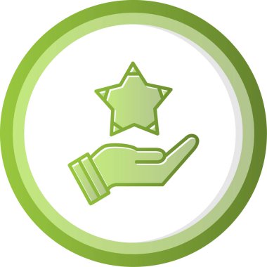 yıldız web simgesi basit illüstrasyon 