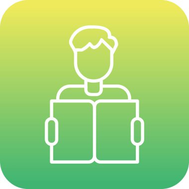 Web simgesi vektör illüstrasyonu öğreniliyor 