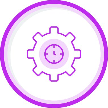 zaman yönetimi simgesi, vektör illüstrasyonu                 