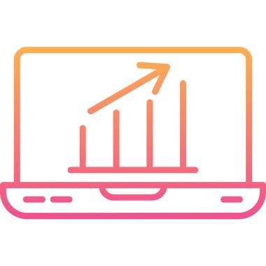 İş çizelgesi. Web simgesi basit illüstrasyon 