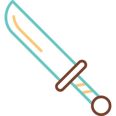 Hançer. Web simgesi basit illüstrasyon 