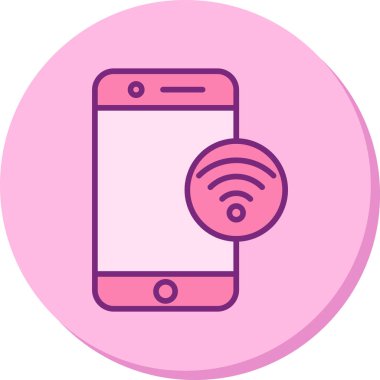 wifi vektör simgesi modern basit illüstrasyon 