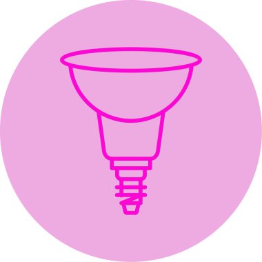 Yansıtıcı ağ simgesi, vektör illüstrasyonu