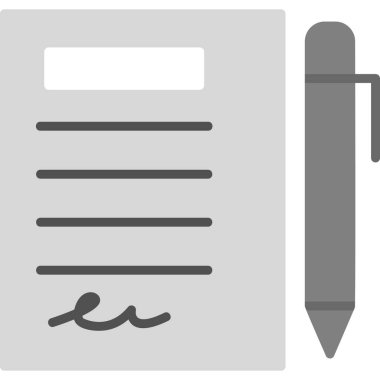 Kalem simgesi çizimi olan planlayıcı