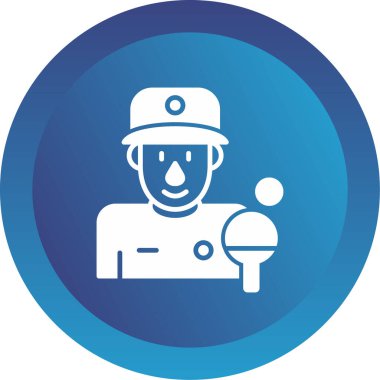 Ping Pong web simgesi vektör çizimi