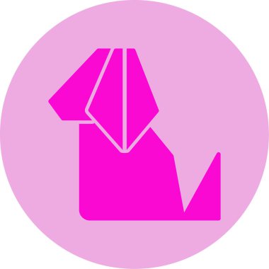 köpek simgesi tasarımı, vektör illüstrasyonu 