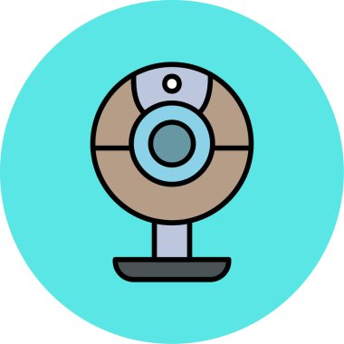 Web kamera simge vektör çizim