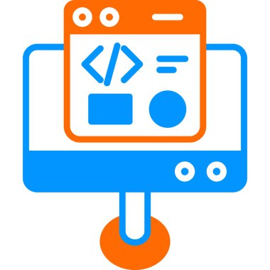 Geliştirme simgesi, vektör illüstrasyonu basit tasarım
