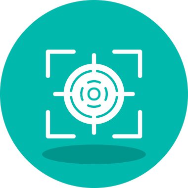 Hedef. Web simgesi basit illüstrasyon