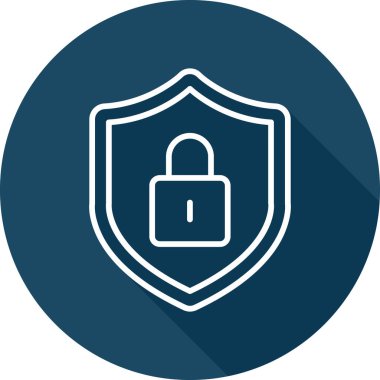 Güvenli simgenin vektör illüstrasyonu 