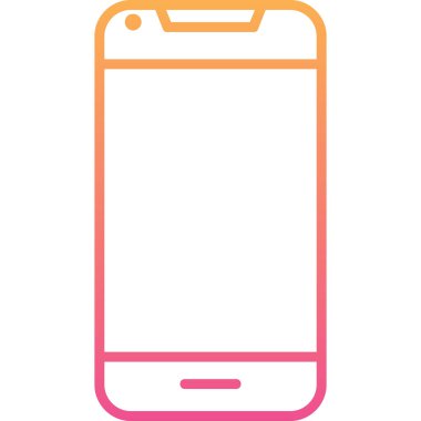 Smartphone web simgesi, vektör çizim 