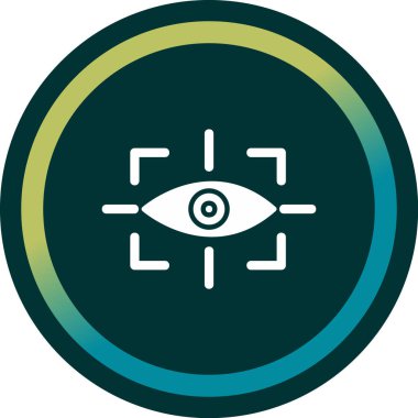 vizyon web simgesi, vektör illüstrasyonu 