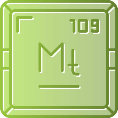 Meitneryum kimyasal element. Atom numarasıyla imzala. Periyodik tablonun kimyasal elementi