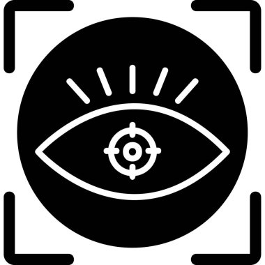 vizyon web simgesi, vektör illüstrasyonu 